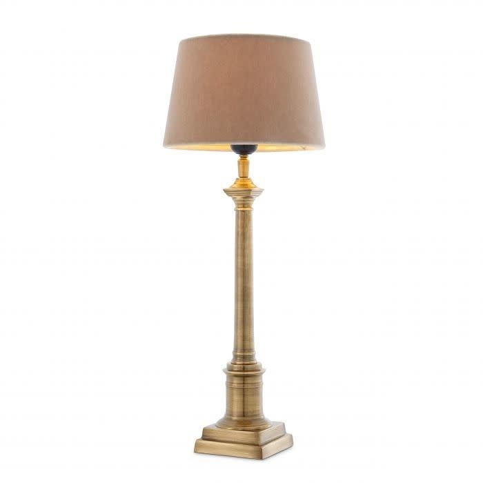 TABLE LAMP COLOGNE S ANTIQUE BRASS FINISH