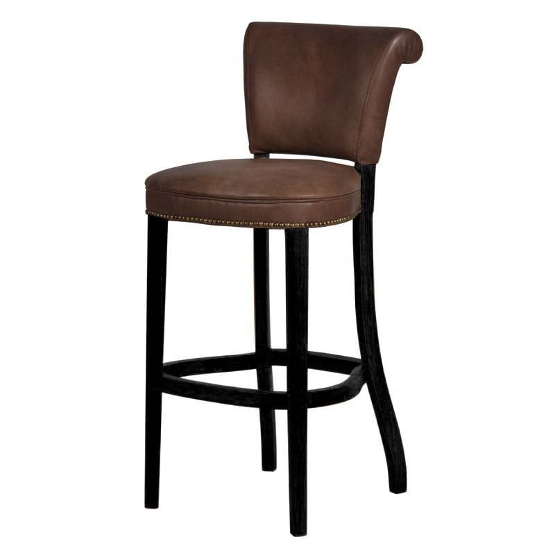 BAR STOOL SANTA MONICA  - VAG.BRN &amp; BLK
