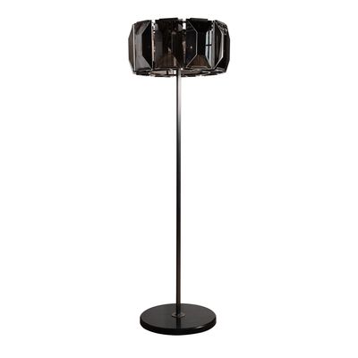 FACET CRYSTAL FLOOR LAMP W DIM-GREY