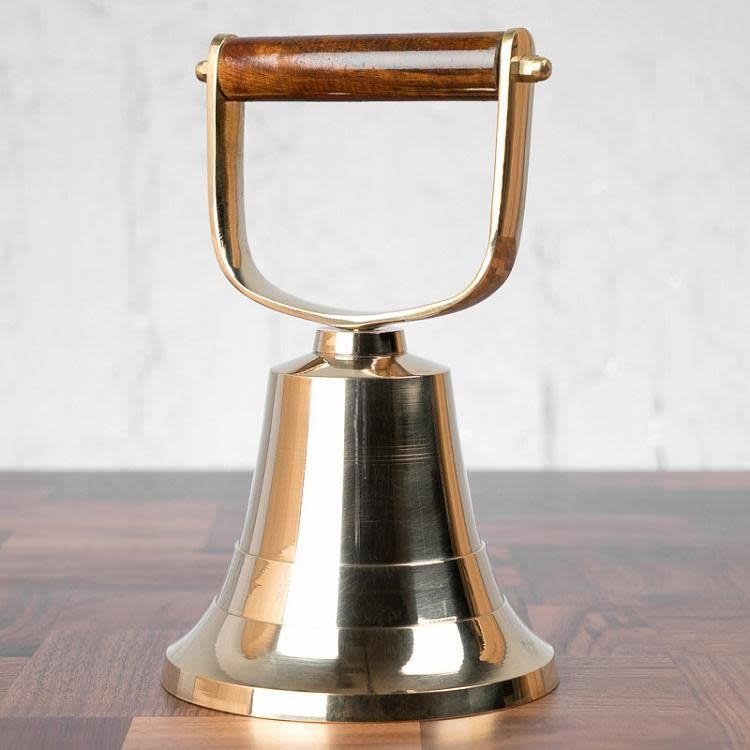BELL WITH WOODEN HANDLE
