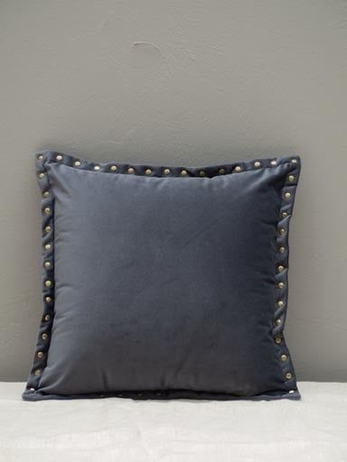 BLUE CUSHIN WITH GOLDEN STUD