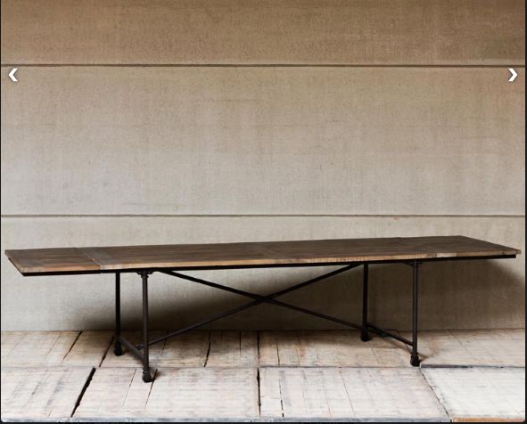 TAPESTRY-MAKER&#39;S TABLE OLD ELM 350 CM