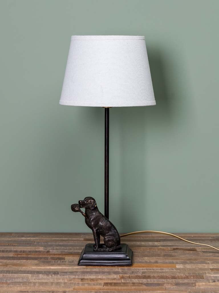 LAMP TABLE DOG HUNT WITH DUCK