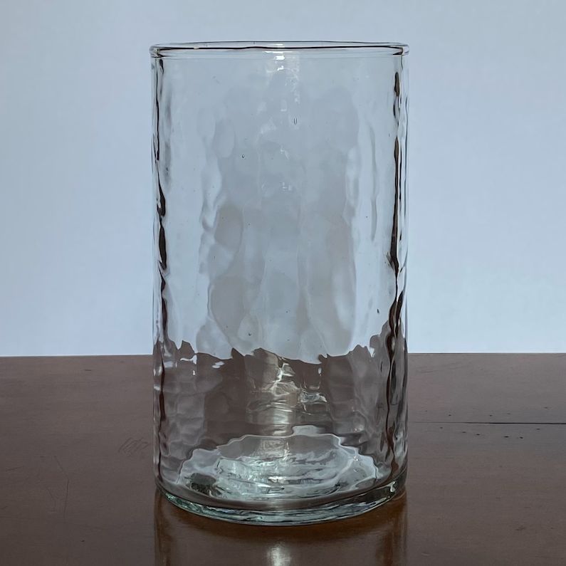 HAMMERED GLASS TUMBLER LAVANDOU