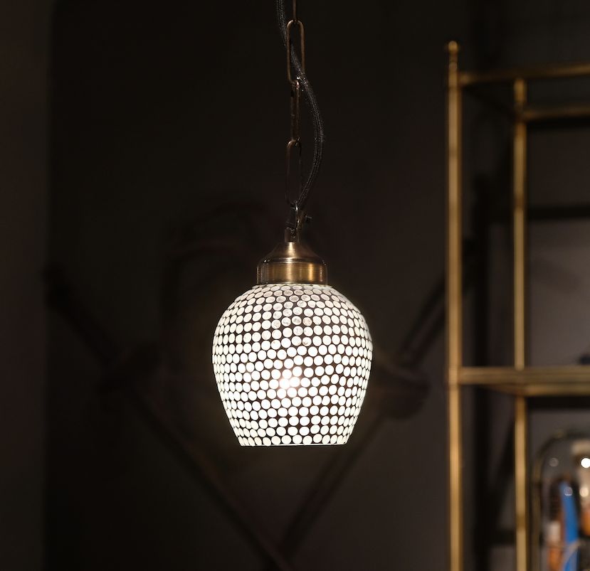 ROUNDED LAMP WITH  MOSAIC