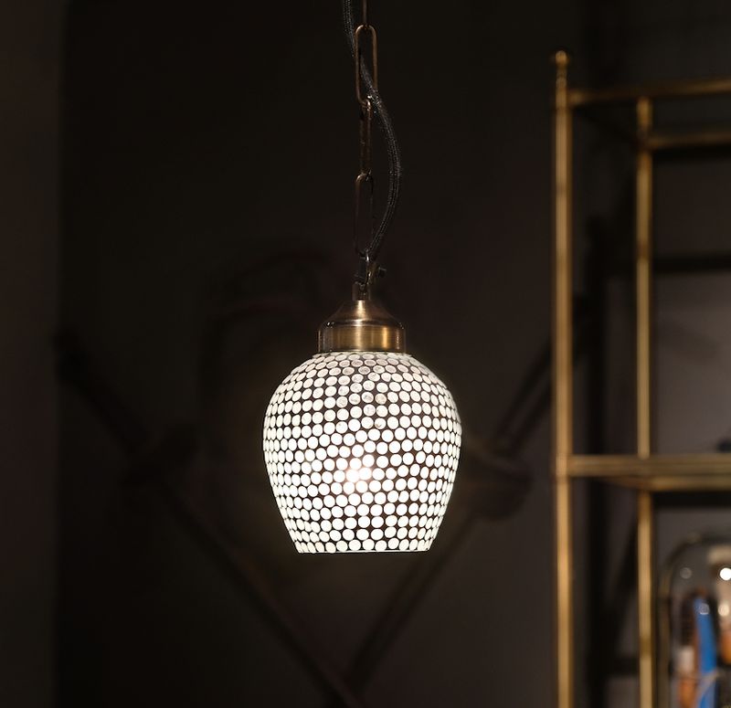 ROUNDED LAMP WITH  MOSAIC