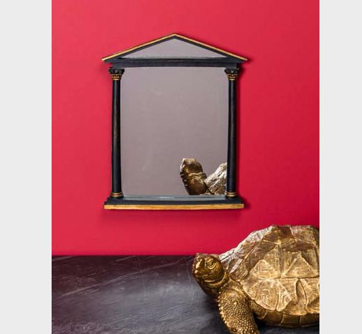 BLACK &amp; GOLD MIRROR CORYNTHE