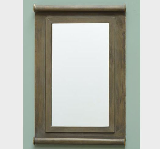 RECTANGULAR MIRROR ROLLED EDGES