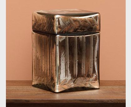 BOX IN SILVERED GLASS