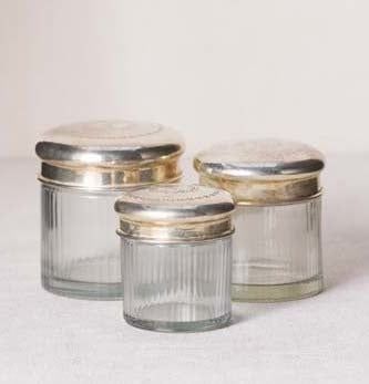 3 SET OF JAR WITH STRIPES &amp; IRONTOP