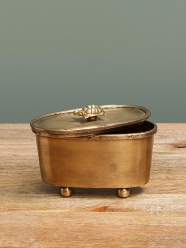 METAL BOX WITH TURTLE LID