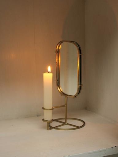 RING CANDLE HOLDER AND MIRROR