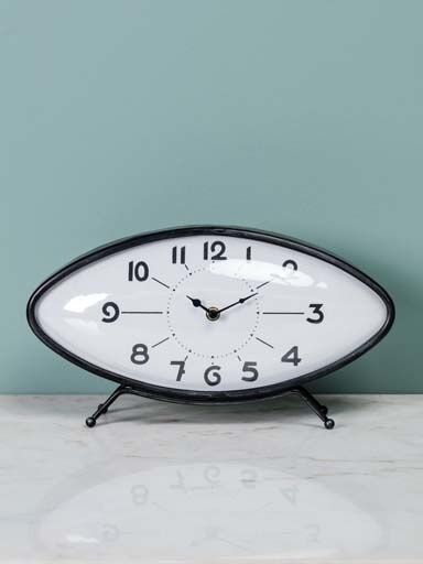 CLOCK ON EYE STAND