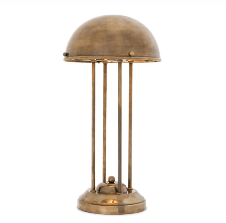 DESK LAMP LIVRE VINTAGE BRASS FINISH