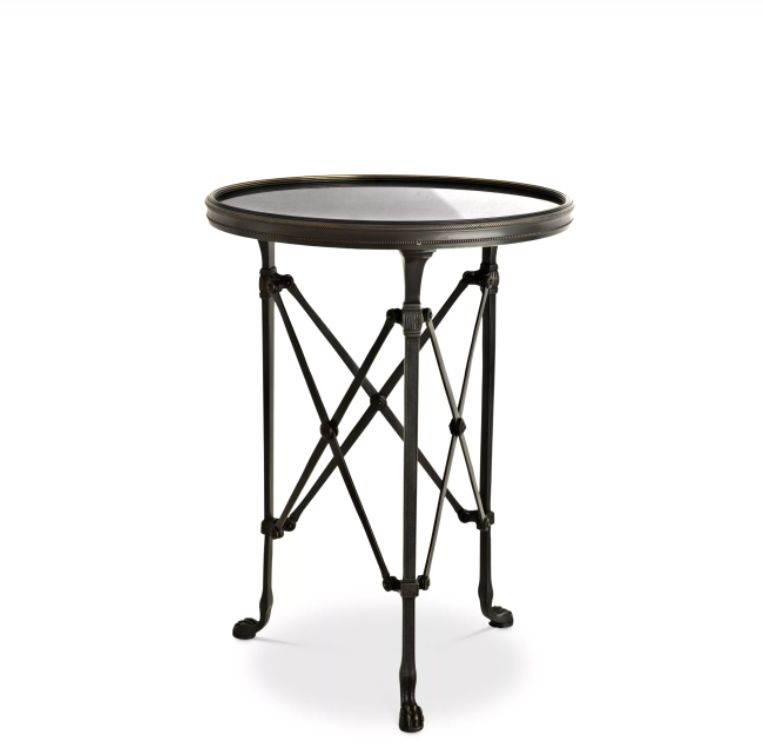 SIDE TABLE ST ETIENNE GUNMETAL BRONZE Ø 42 CM