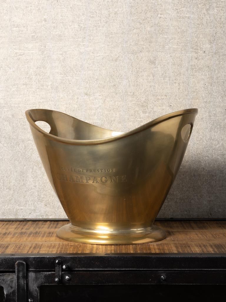 WINE COOLER BRASS PATINA