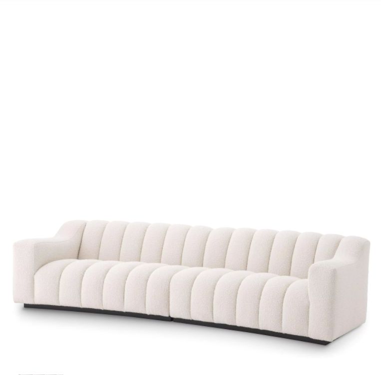 SOFA KELLY L BOUCLÉ CREAM 4ST