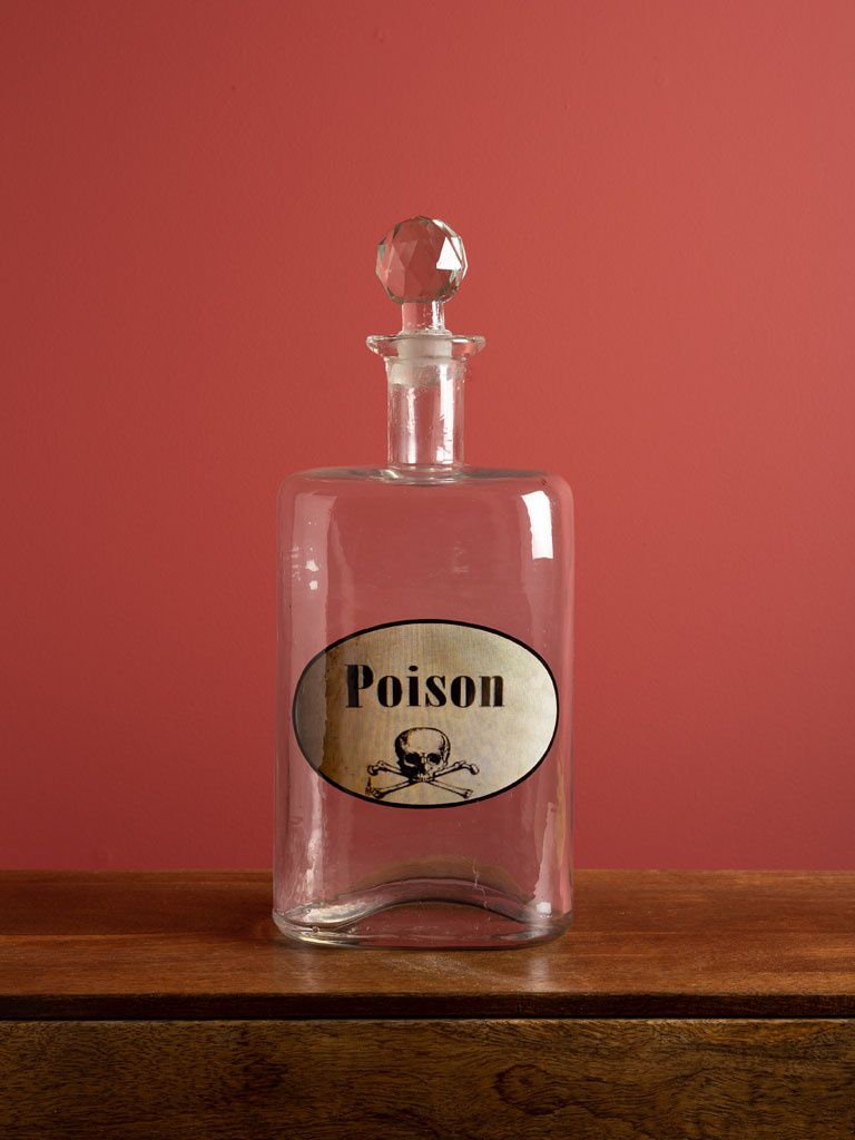POISON BOTTLE WITH STOPPER