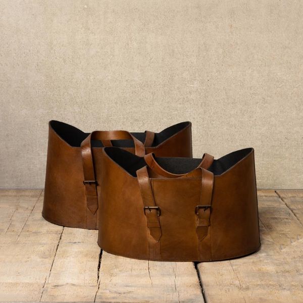 OVAL LEATHER BUCKET
