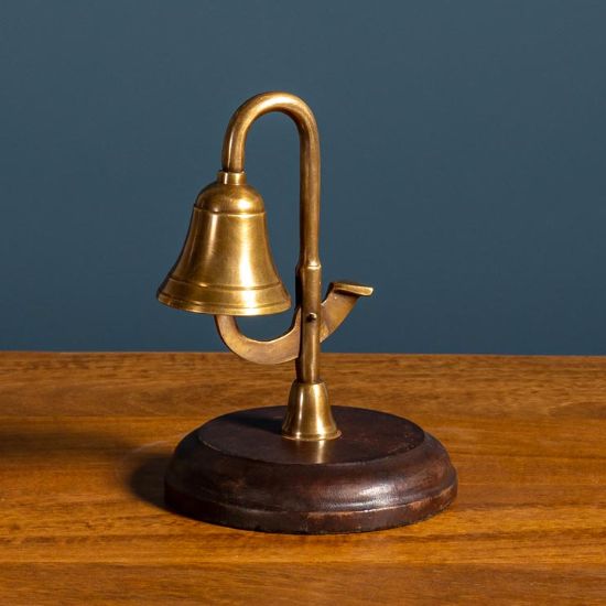 LEATHER BASE TABLE BELL