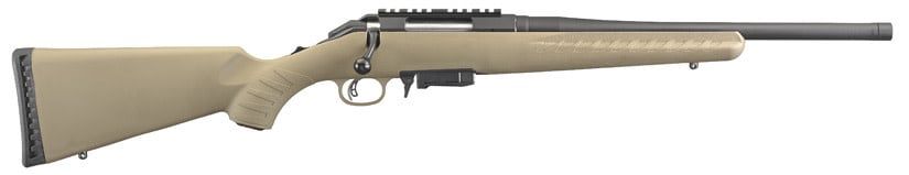 RUGER AMERICAN RANCH RIFLE BOLT-ACTION 7.62X39 SYNTHETIC FDE STOCK 16&quot; BLUED BARREL #16976