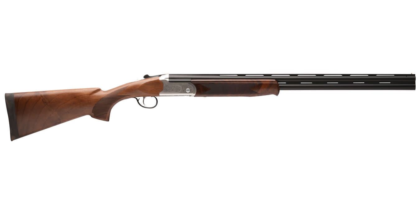 STEVENS 555E 28GA 3&quot; 26&quot; BLUED BARREL Silver ENGRAVED RECEIVER WALNUT STOCK W/ AUTO EJECTOR OVER/UNDER #22594