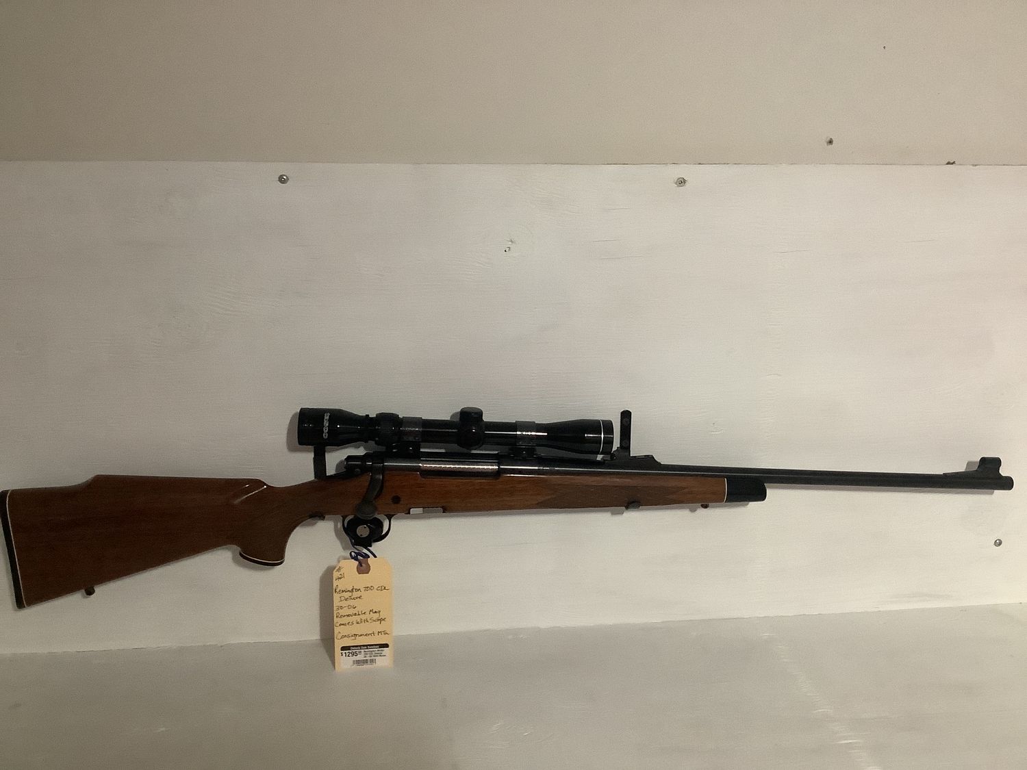Remington Model 700 CDL Deluxe 30-06 With Removable Mag With Scope