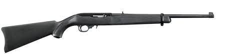 Ruger 10/22 22 LR 18.5&quot; Barrel Black Stock Blued Barrel