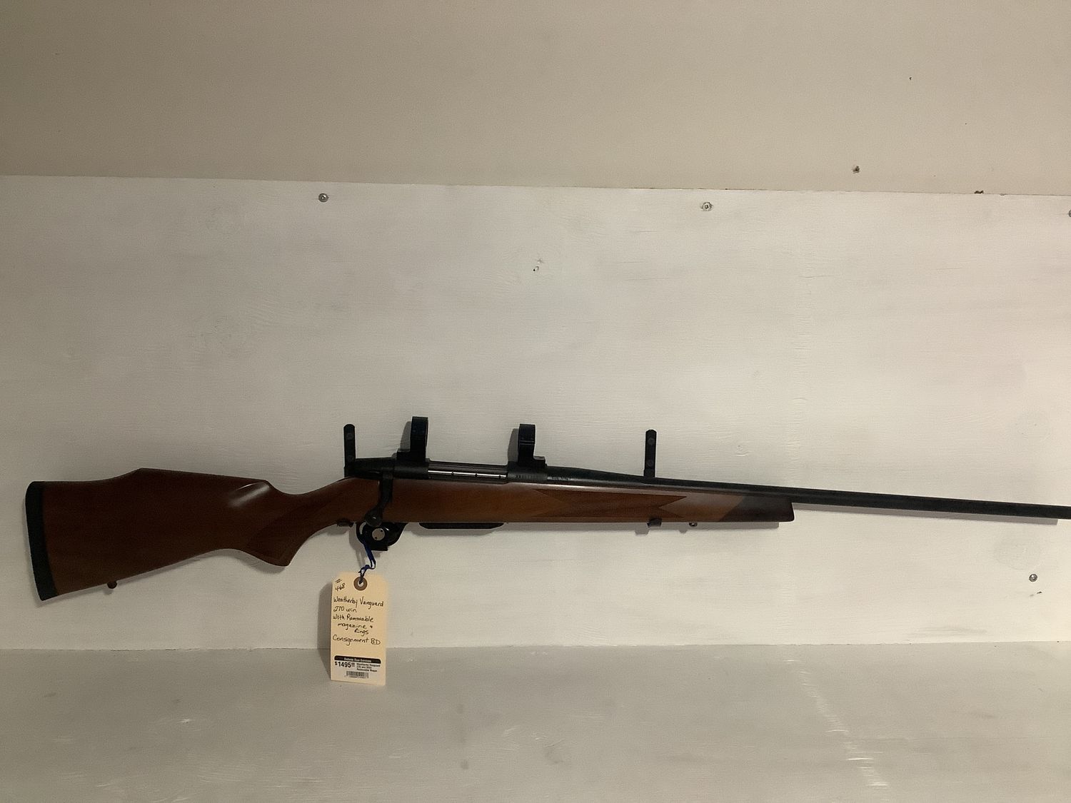 Weatherby Vanguard 270 win With Removable Magazine &amp; Rings