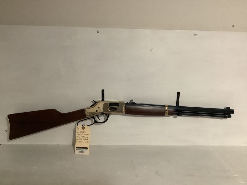 Henry Big Boy Brass Side Gate Classic Rifle H006GM .357 Mag/.38 Spl 10rd Magazine 20&quot; Barrel Walnut New In Box