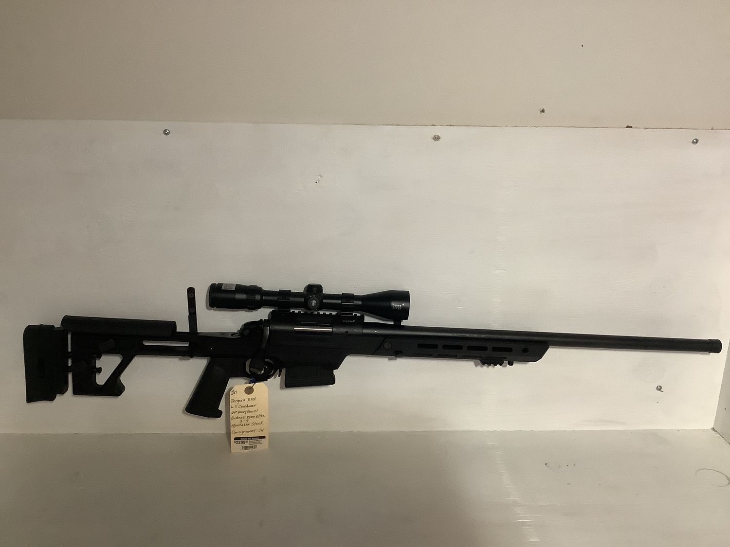 Bergara BMP 6.5 Creedmoor 24&quot; Heavy Barrel Bushnell Elite Scope 3-9x40 Adjustable Stock ($200 less without scope) Comes With Box