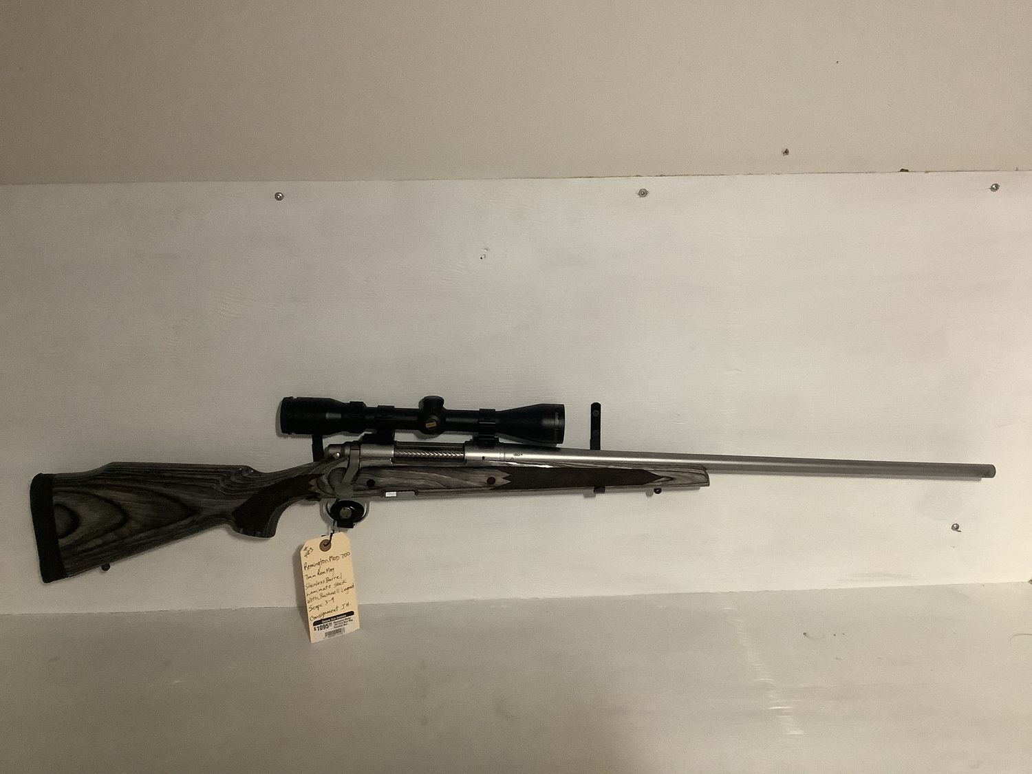 Remington Model 700 7mm Rem Mag Stainless Barrel Laminate Stock With Bushnell Legend 3x9 Scope