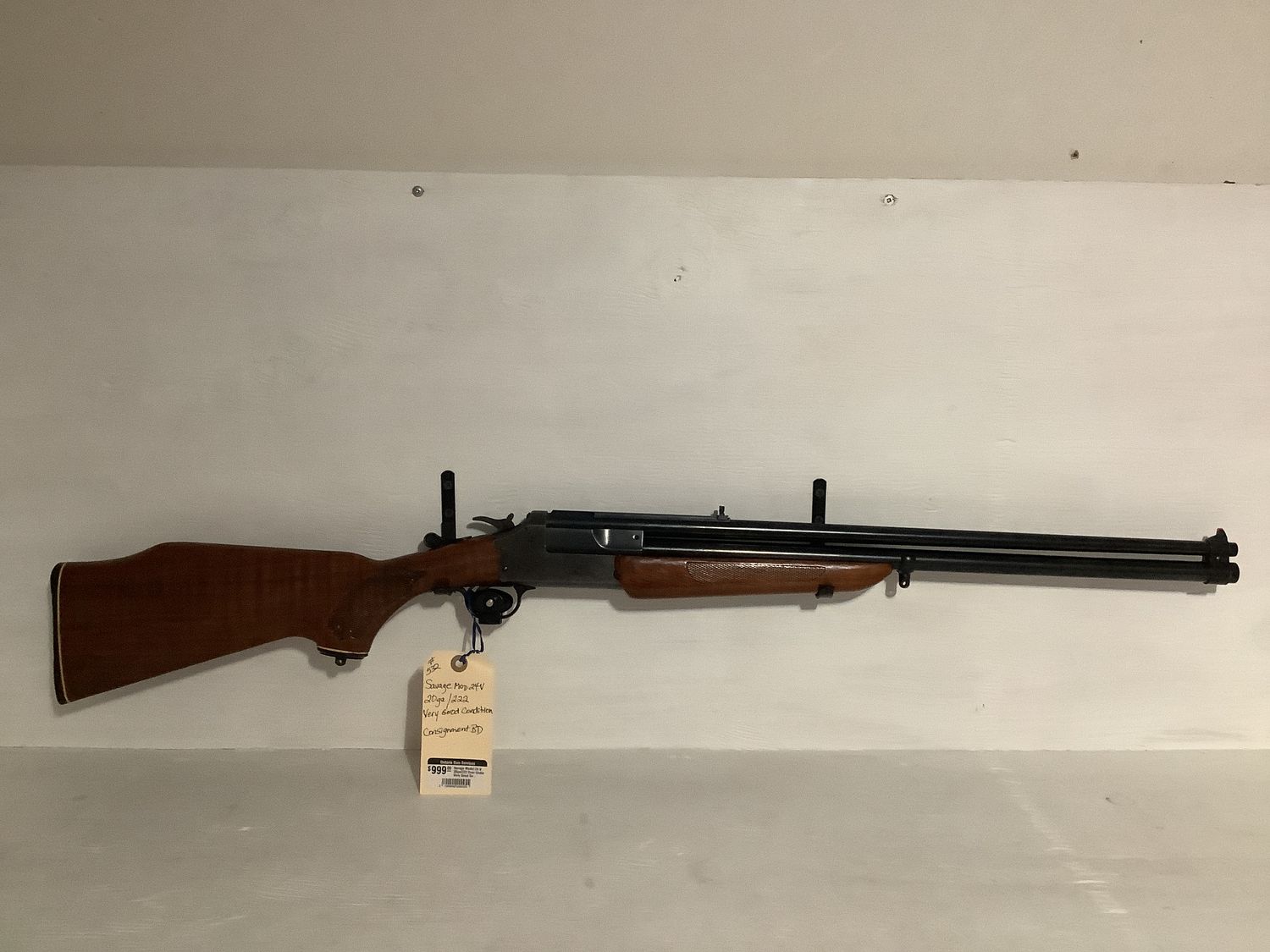 Savage Model 24 V 20ga/222 Over Under Very Good Condition