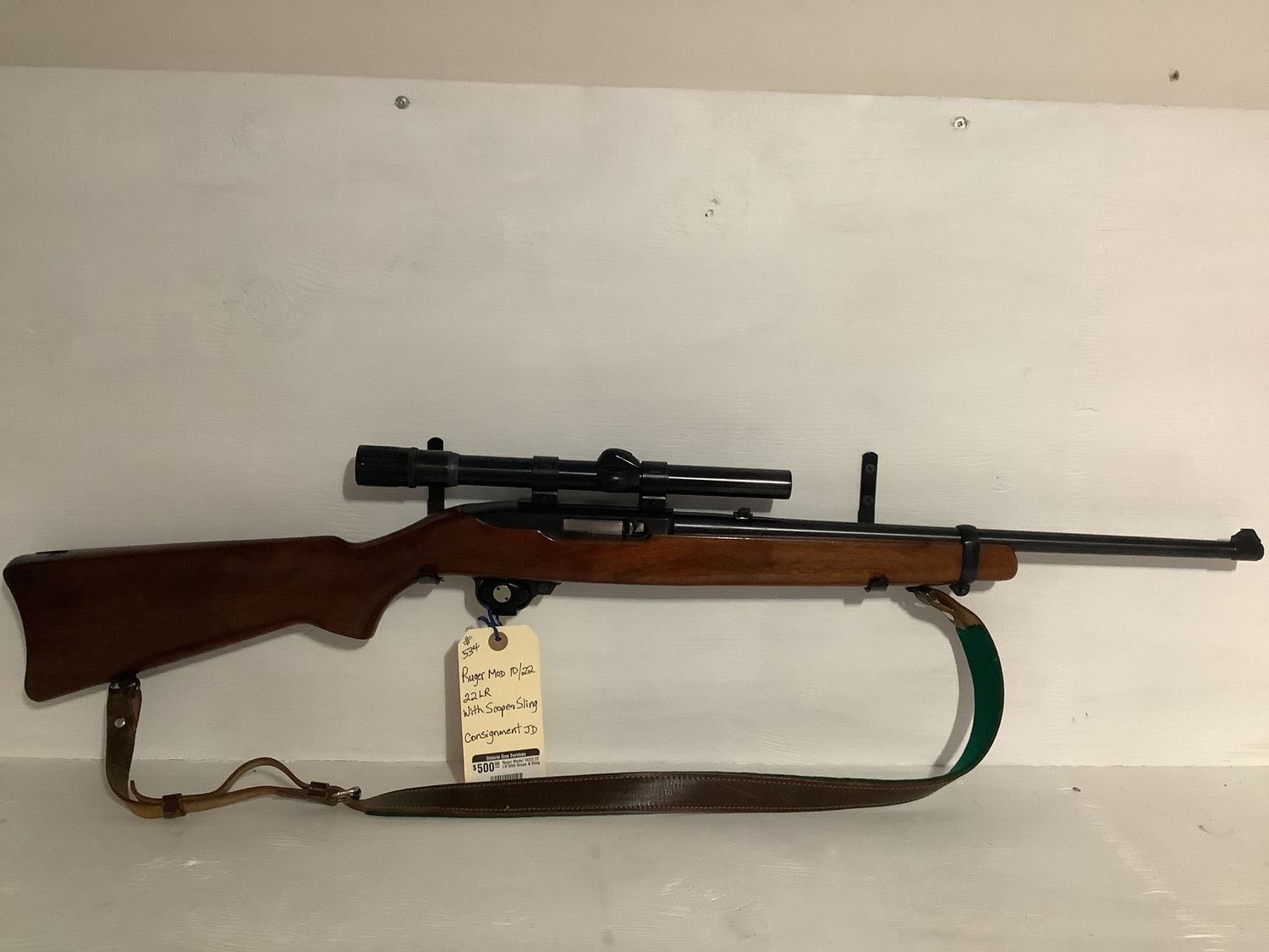 Ruger Model 10/22 22 LR With Scope &amp; Sling