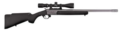 Traditions R59110460 Vortek LDR Striker Fire 50 Cal 209 Primer 30 Stainless BarrelRec Black Synthetic Furniture TAC2 Trigger System With 3-9X40 Scope