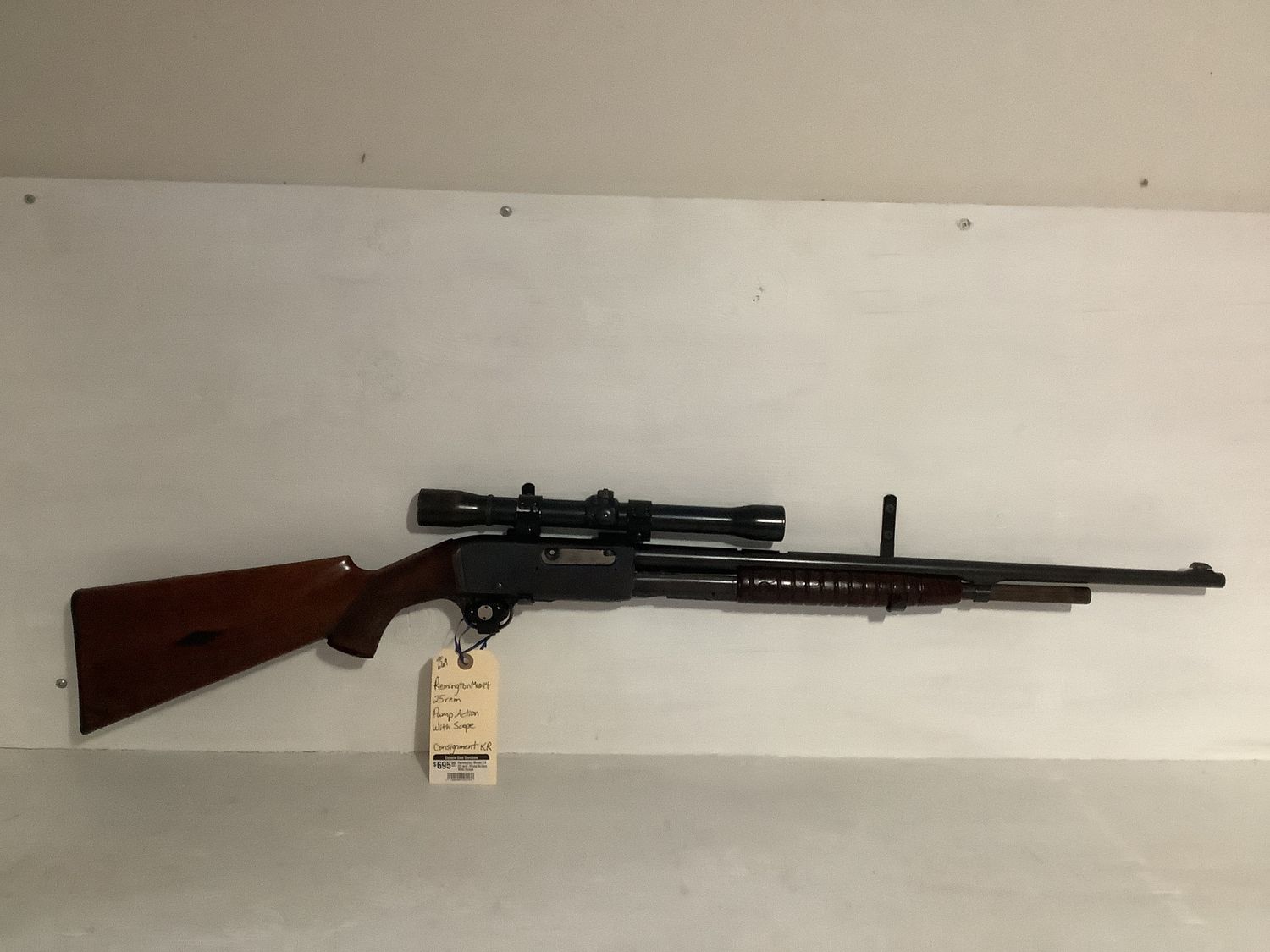 Remington Model 14  25 rem  Pump Action With Scope