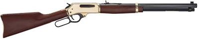 Henry Model H009BG Brass Lever Action .30-30 Side Gate Rifle 5rd Magazine 20" Octagon Barrel With Walnut Stock
