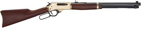 Henry Model H009BG Brass Lever Action .30-30 Side Gate Rifle 5rd Magazine 20" Octagon Barrel With Walnut Stock