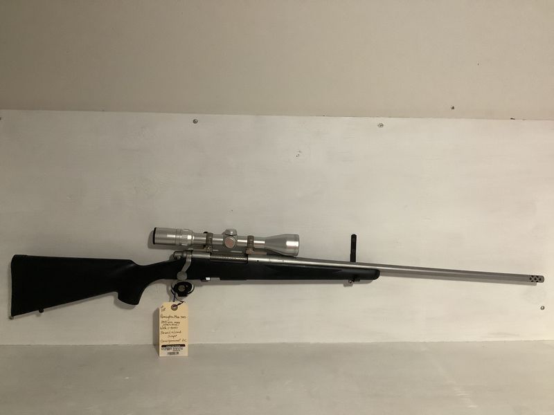 Remington Model 700 300 Win Mag Stainless Barrel & Detachable Magazine Black Stock Comes With 3-9x40 Bausch & Lomb Scope Remington Model 700 300 Win Mag Stainless Barrel & Detachable Magazine Black Stock Comes With 3-9x40 Bausch & Lomb Scope
