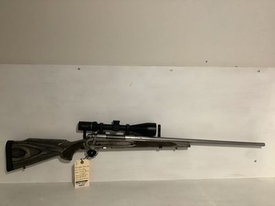 Remington Model 700 300 Win Mag Stainless Barrel &amp; Detachable Magazine Laminate Stock With Burris 3-9x50 Burris Scope