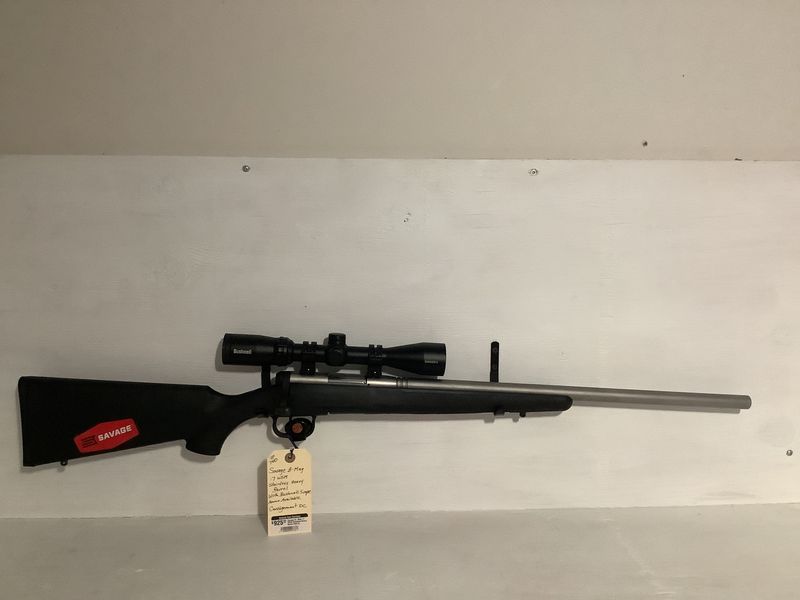 Savage B-Mag .17 WSM Stainless Heavy Barrel With Bushnell 3–9x Scope
