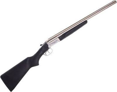 Boito Model 52 12ga 3" SXS 20" Double Nickel Barrels Black Stock