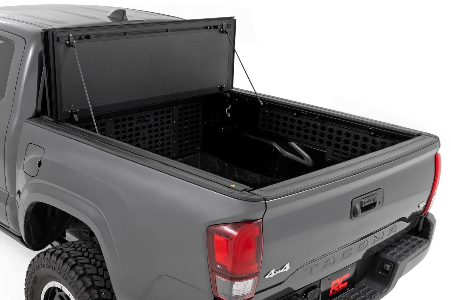 Rough Country Hard Tri-Fold Flip Up Bed Cover Toyota Tacoma (05-15) - 49415500