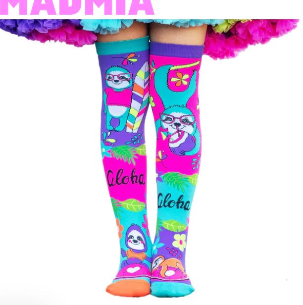 Aloha Vibes Sloth Socks