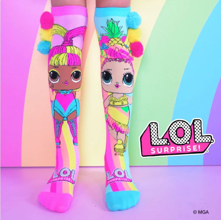 L.O.L Surprise Chica &amp; Glow Socks