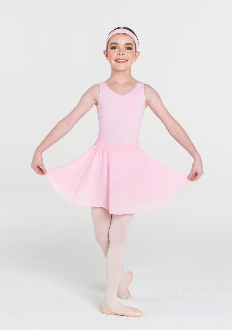 Premium Full Circle Skirts, Colour: Ballet Pink, Size: Child X Small