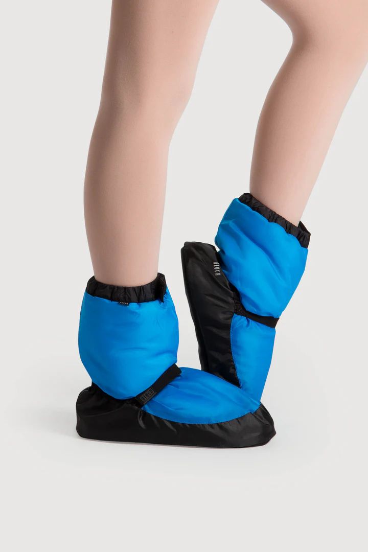 Bloch Adult Warmup Booties, Colour: Blue Fluro, Size: Adult X Small