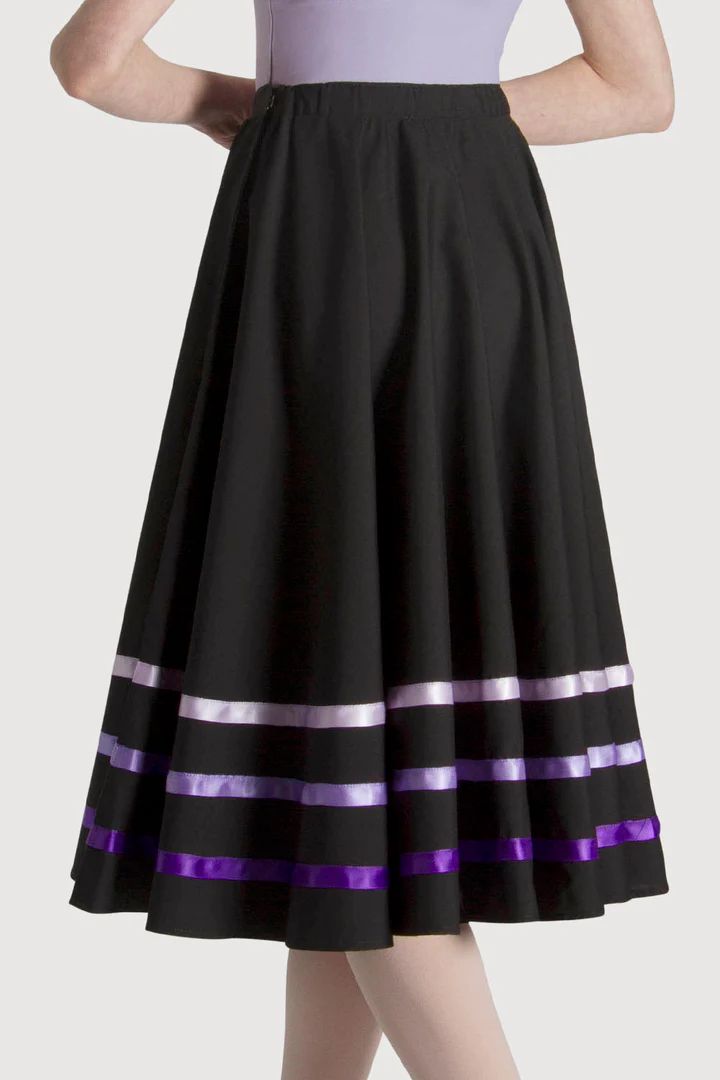 Bloch Character Ribbon Skirt, Colour: Purple, Size: Child Small
