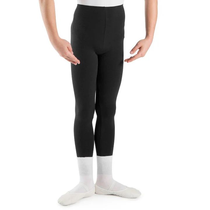 Bloch Dale Boys Footless Leggings, Colour: Black, Size: Child Small