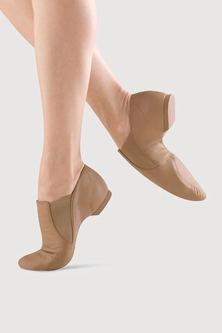 Bloch Elastaboot Adult, Colour: Tan, Size: 4, Width: Narrow